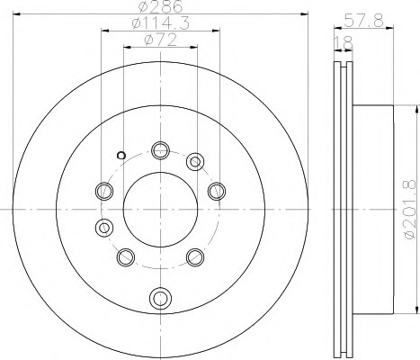 MINTEX MDC2389 Brake Disc